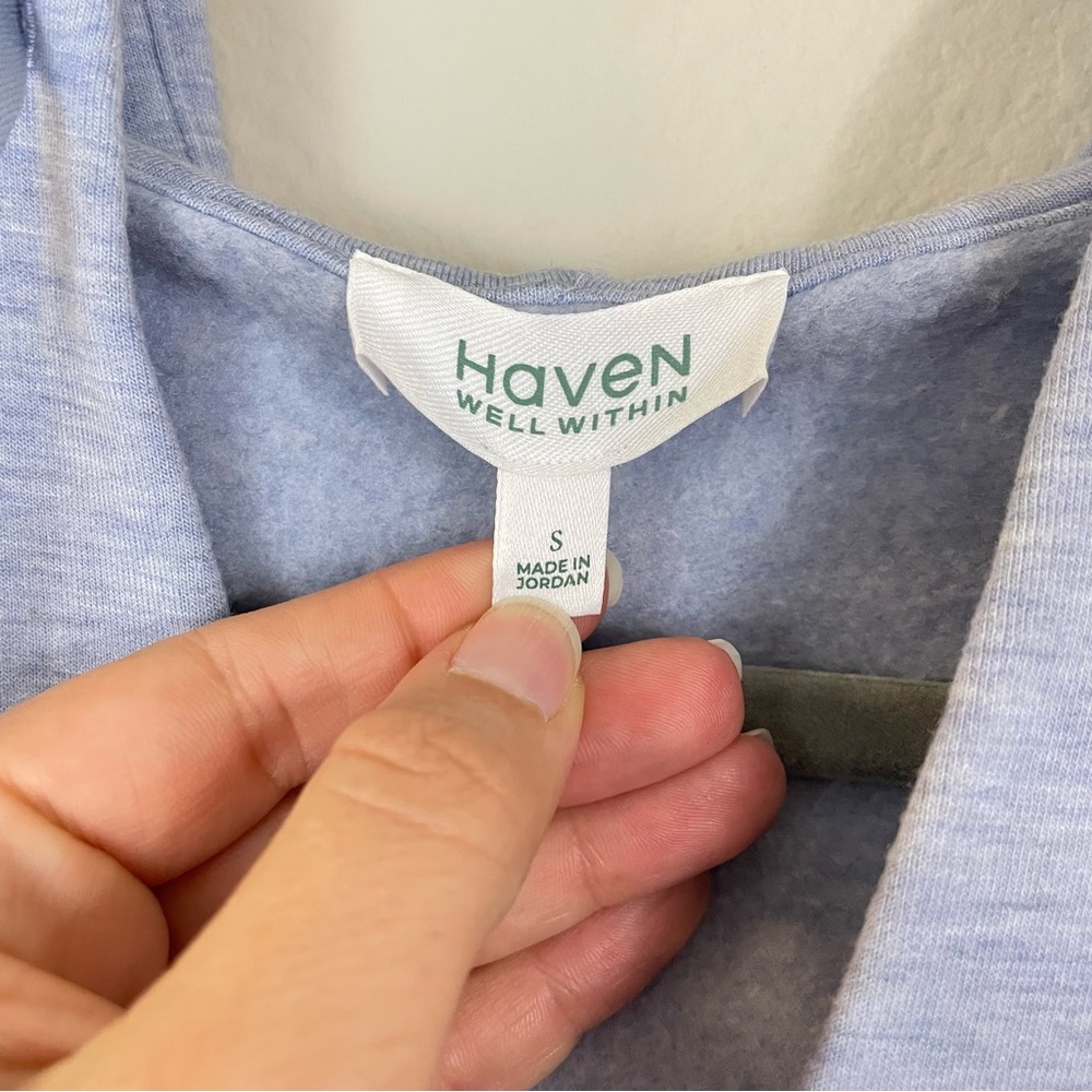 Haven Well Within Light Blue Hoodie Pullover Soft Sweatshirt Size Small - Picture 4 of 8